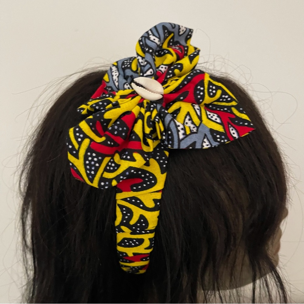 Handmade African Print Ankara Handmade  Multicolor Bow Detail Colorful H…